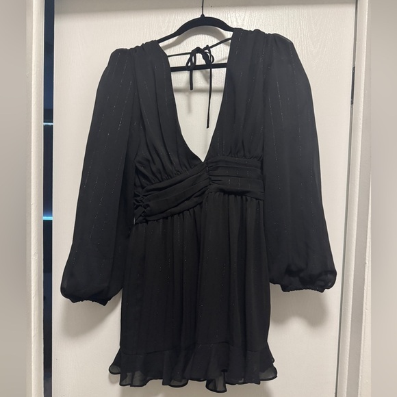 Revolve Black NBD Anya Mini Dress Size Medium - Picture 5 of 8